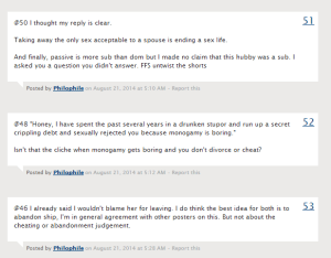 -Philophile, centering the discussion around himself. Let's hope he likes the attention I'm giving him.