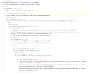 "It would help if we could stop the "this is sketchy for reasons I will not explain" thing leaving me to wonder what aspects of a thing are sketchy and what things I should be trying to address. You asked for a source on my claim that community funded legal pools are old and not out of the ordinary, and I gave you an article on community funded legal pools. I'm not sure how this doesn't apply. In any case, I will be posting an update tonight or tomorrow which should hopefully alleviate any sense of sketchiness. We can pick this up then if you are still concerned." 